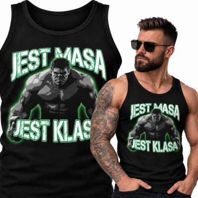 TANK TOP NA SIŁOWNIĘ   MASA KLASA